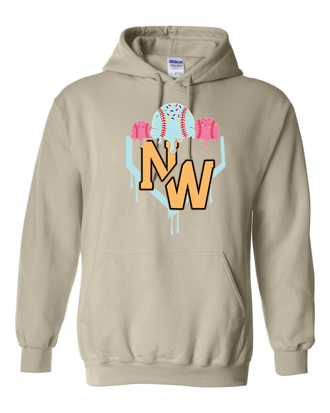 NWLL Ice Cream Adult Hoodie