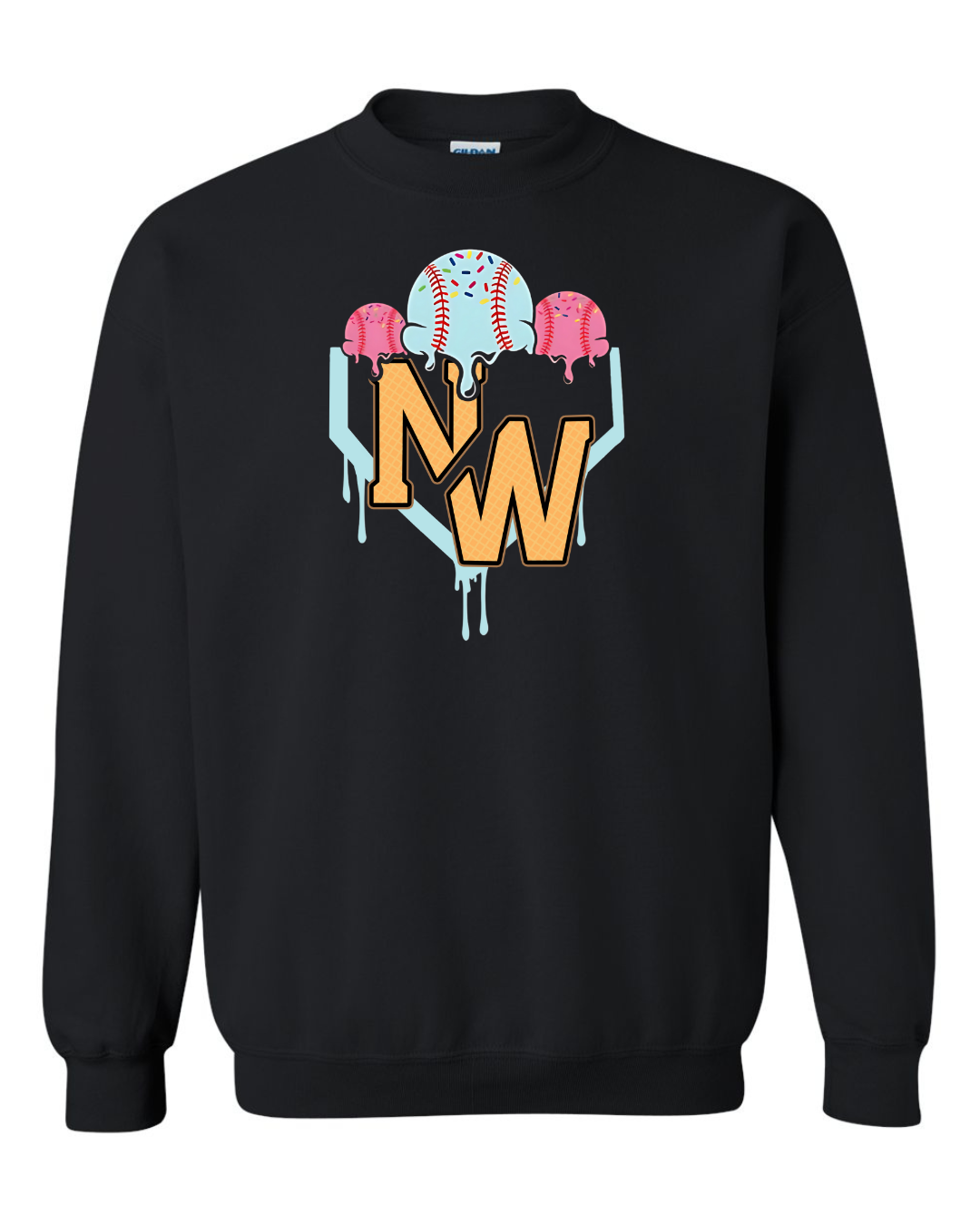 NWLL Ice Cream Adult Crewneck