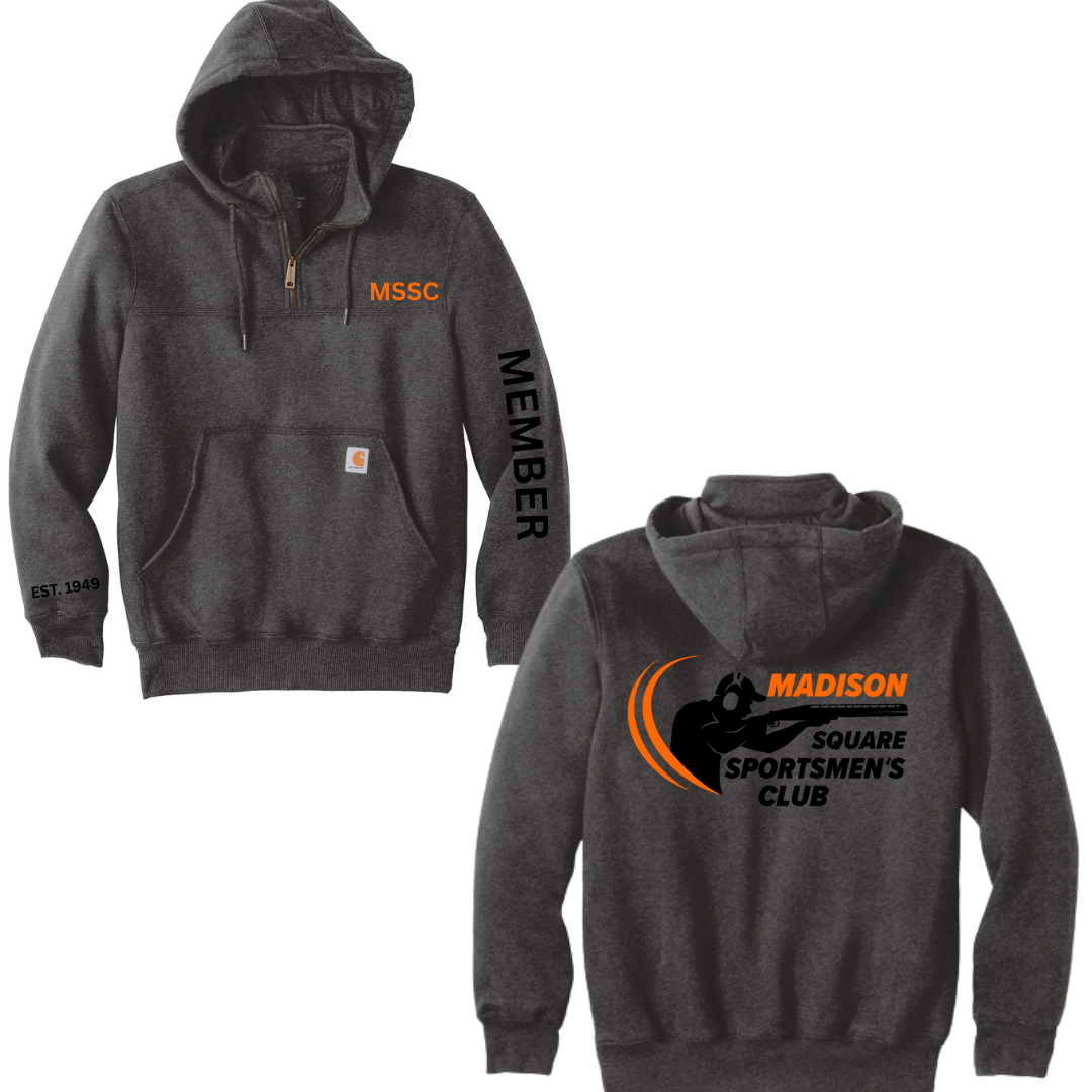 Madison Square Carhartt® Rain Defender® Paxton Heavyweight Hooded Zip Mock Sweatshirt - CT100617