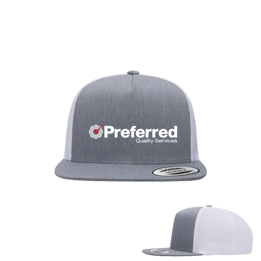 5 Panel Snapback Trucker Hat- PQS