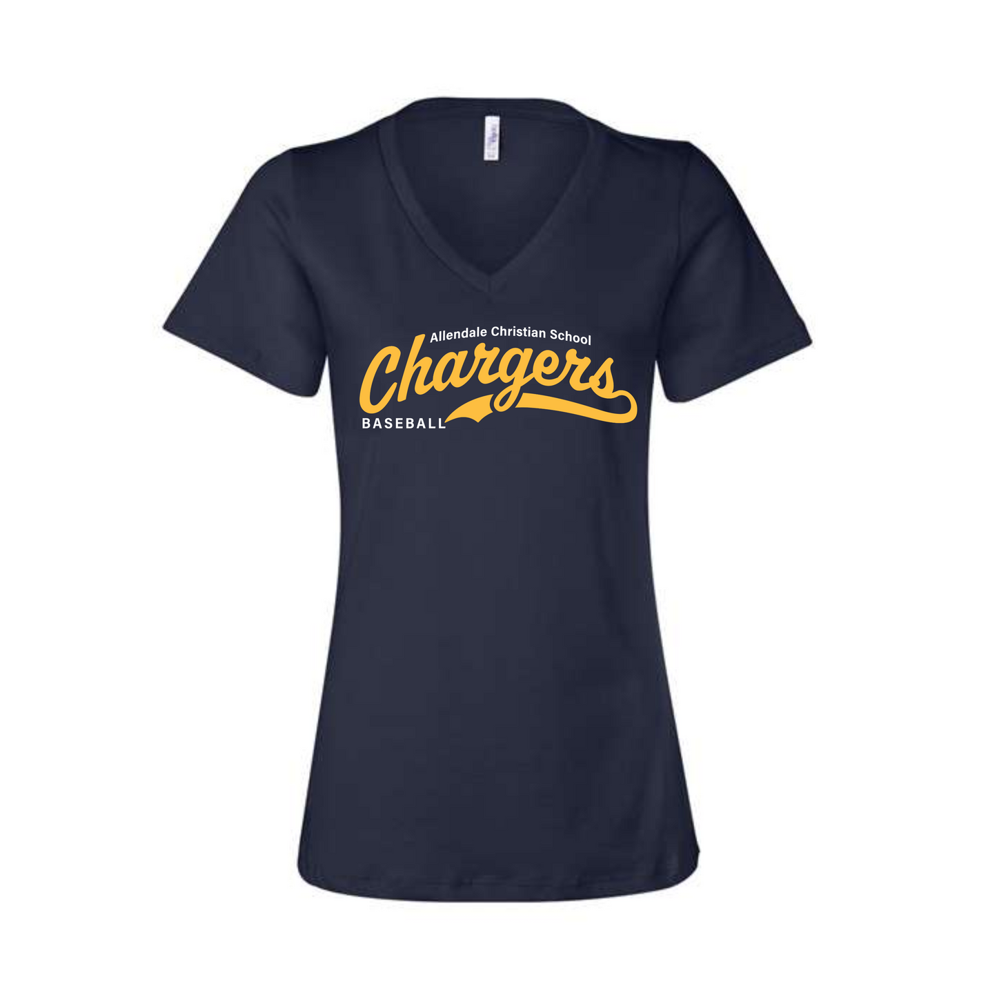 ACS Baseball Womens V-neck Tee