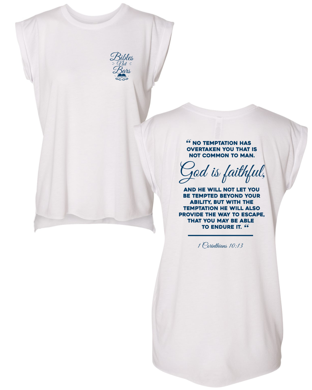 Bibles Not Bars Women's Cuff Tank