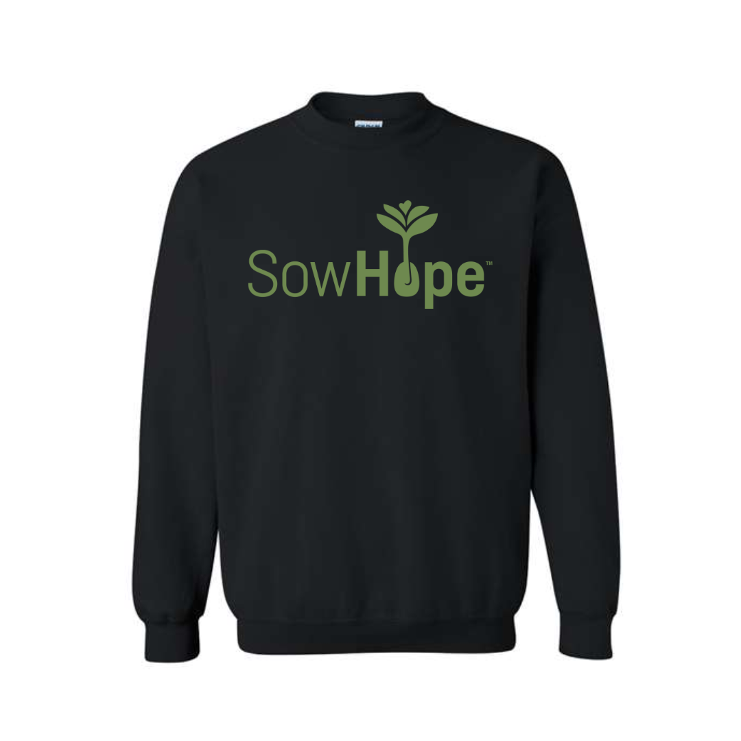 SowHope Green Logo Gildan Crewneck