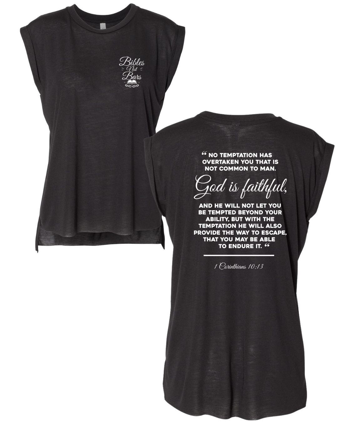 Bibles Not Bars Women's Cuff Tank