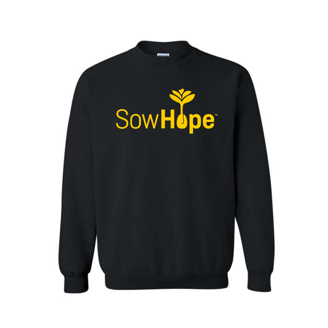 SowHope Yellow Logo Gildan Crewneck