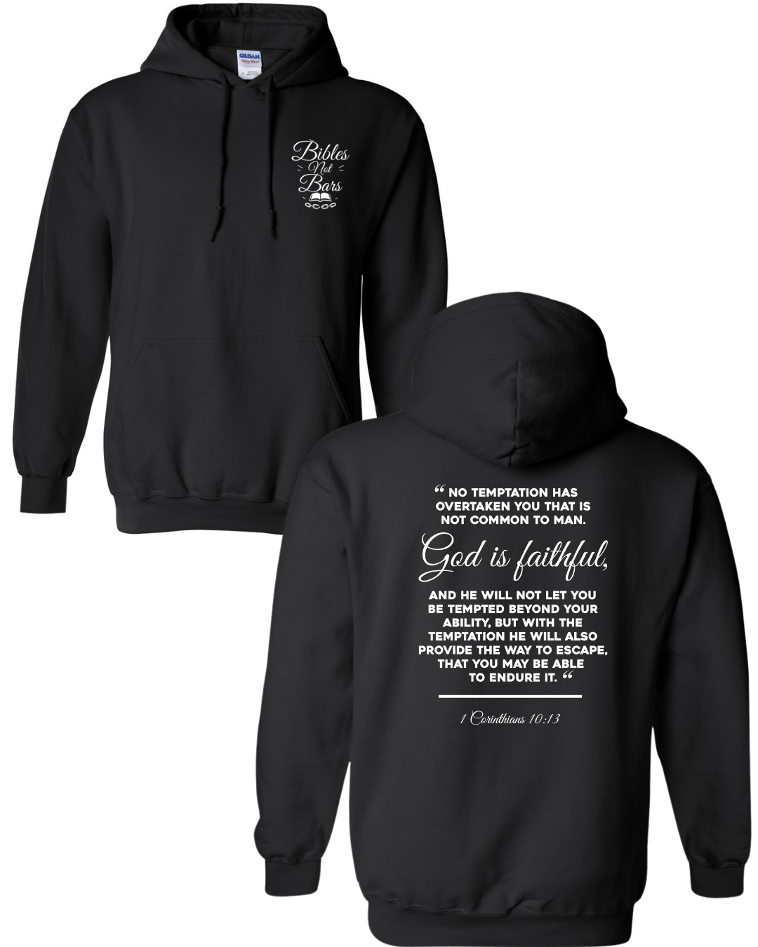 Bibles Not Bars Unisex Hoodie