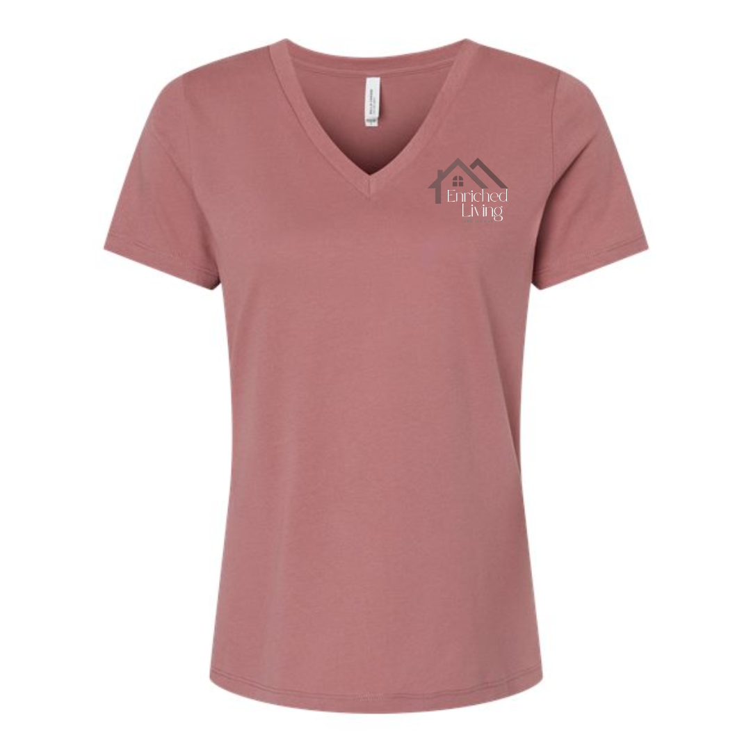 Enriched Living Women's V-Neck Pocket Print Tee
