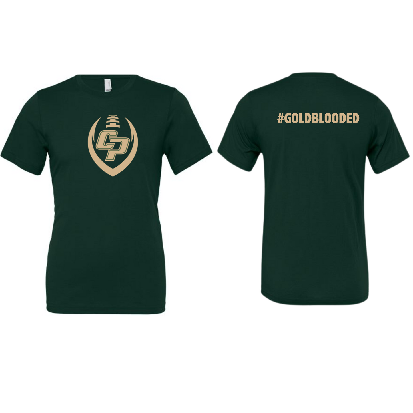 CP Football Gold Blooded Bella and Canvas Tee