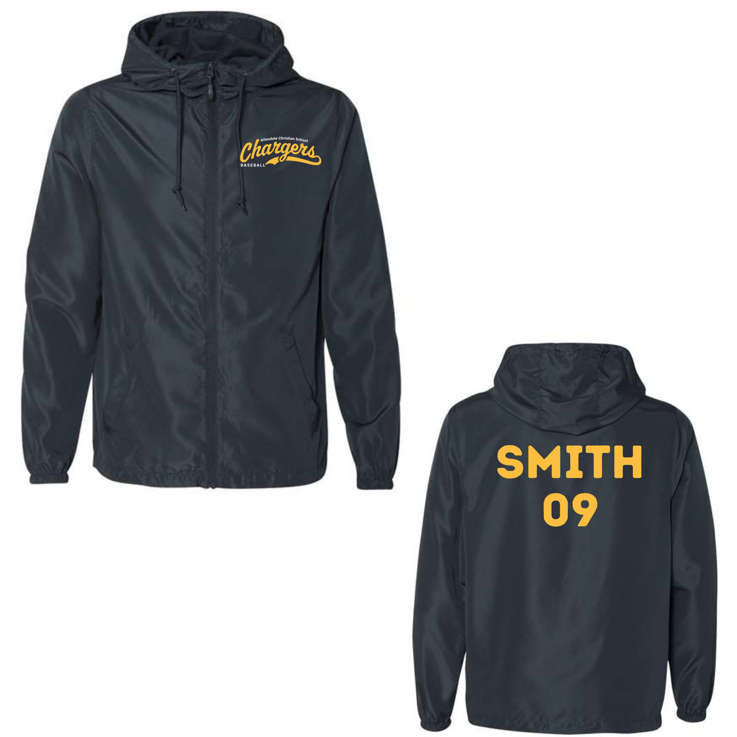 ACS Baseball Unisex Full-Zip Windbreaker