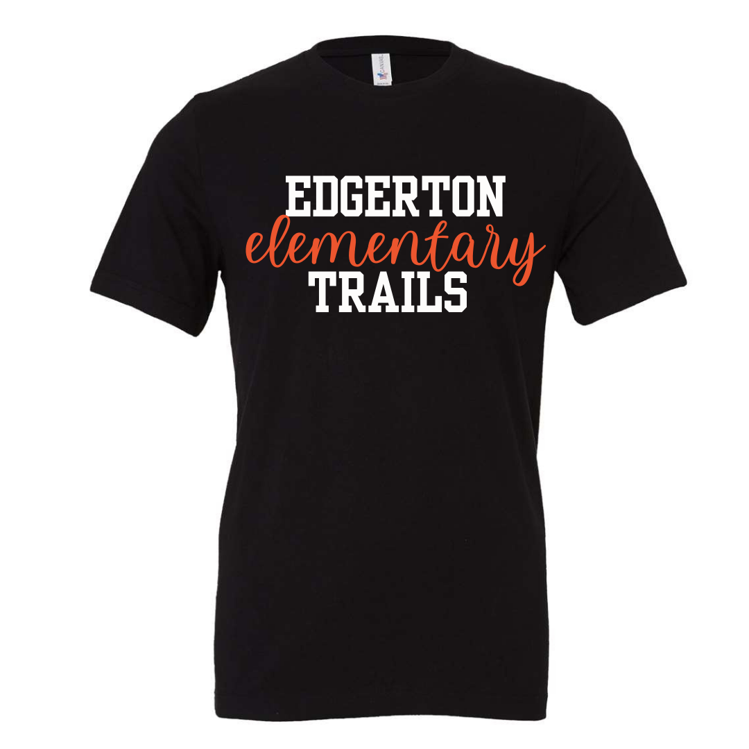 Edgerton Trails Cursive Adult Bella & Canvas Tee