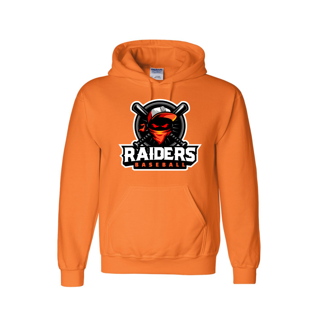 Raiders Baseball Adult Gildan Hoodie - Full Design