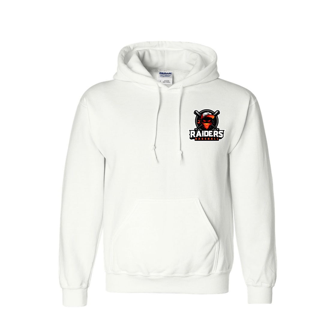 Raiders Baseball Adult Gildan Hoodie - Pocket Design