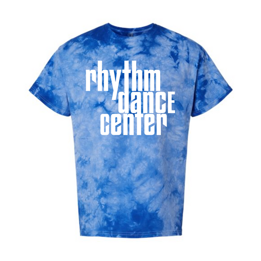 Rhythm Dance Blue Tie Dye Tee