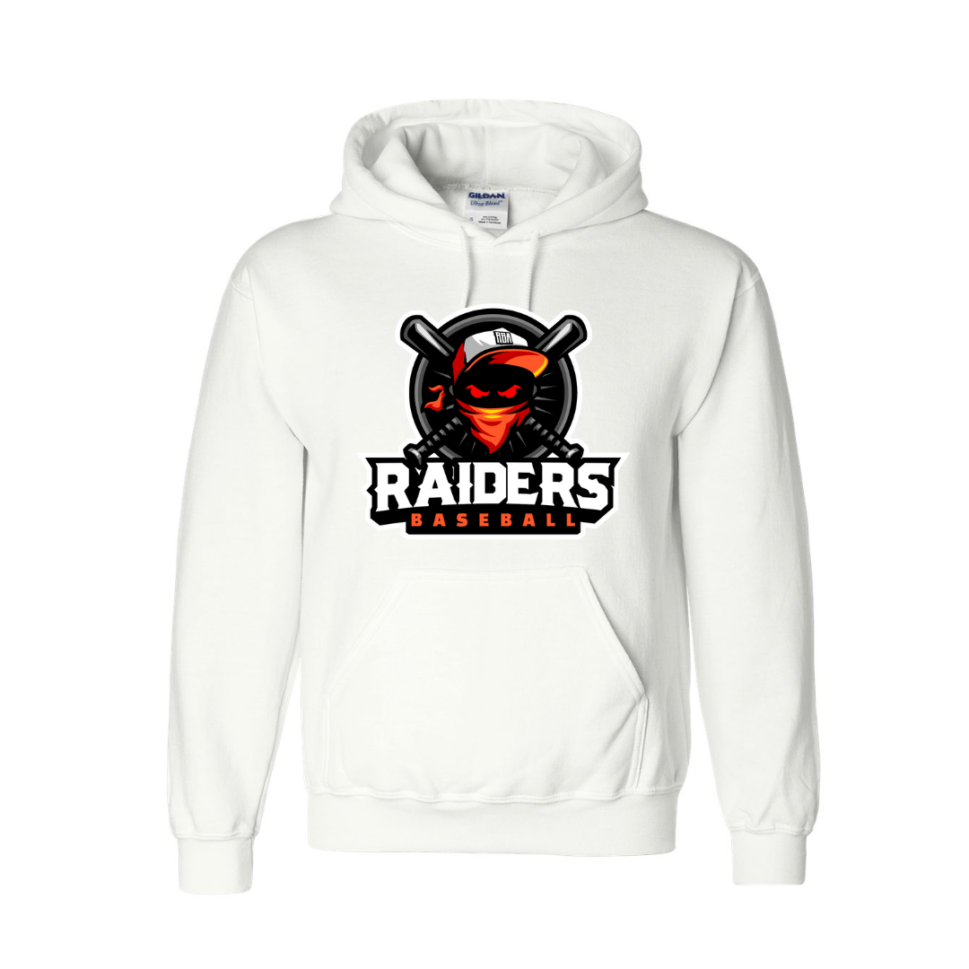 Raiders Baseball Adult Gildan Hoodie - Full Design