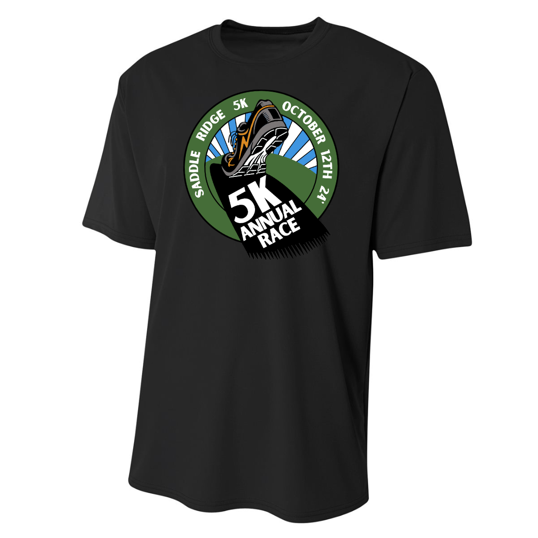 Saddle Ridge 5K Adult Performance Tee