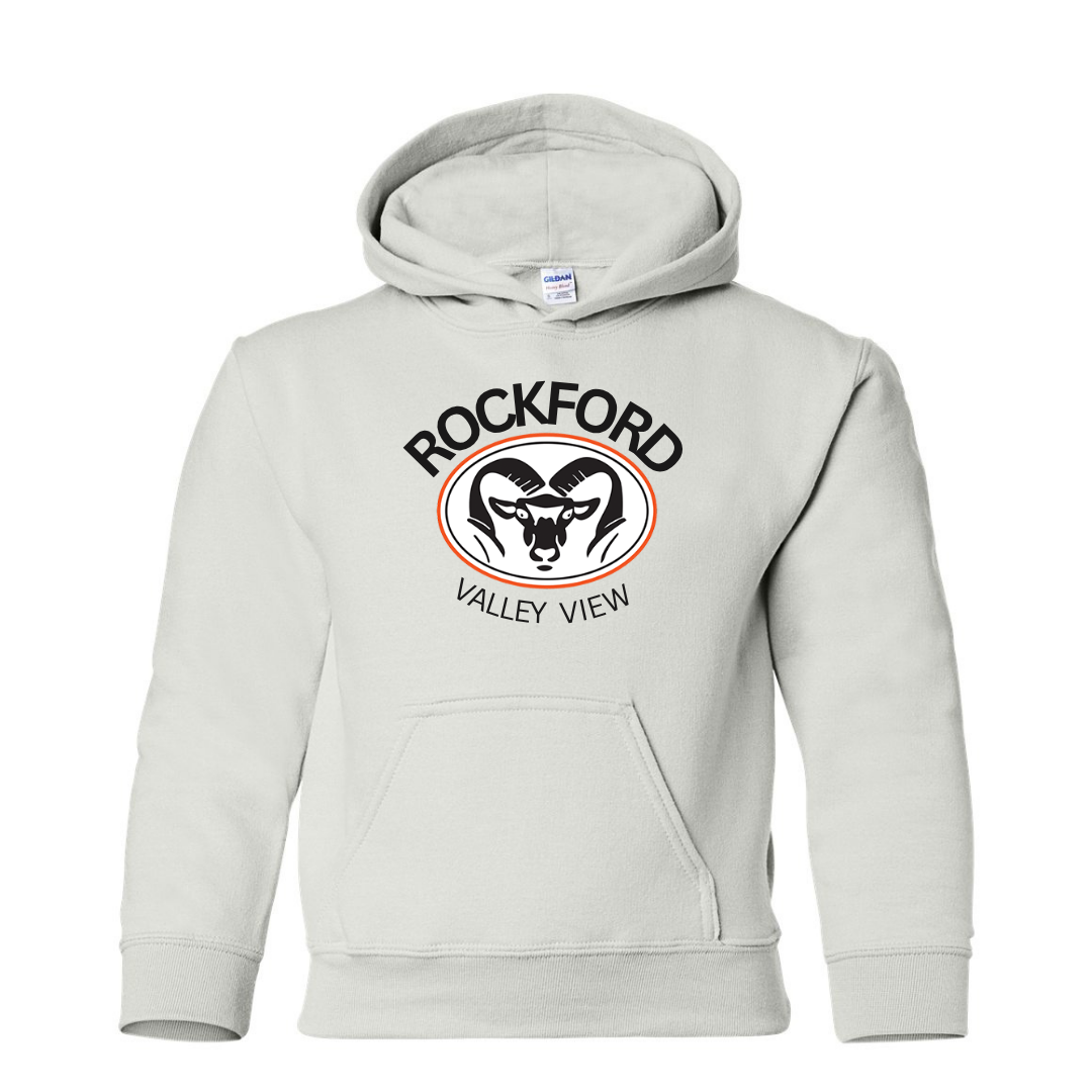 Valley View Youth Hooded Sweatshirt - White