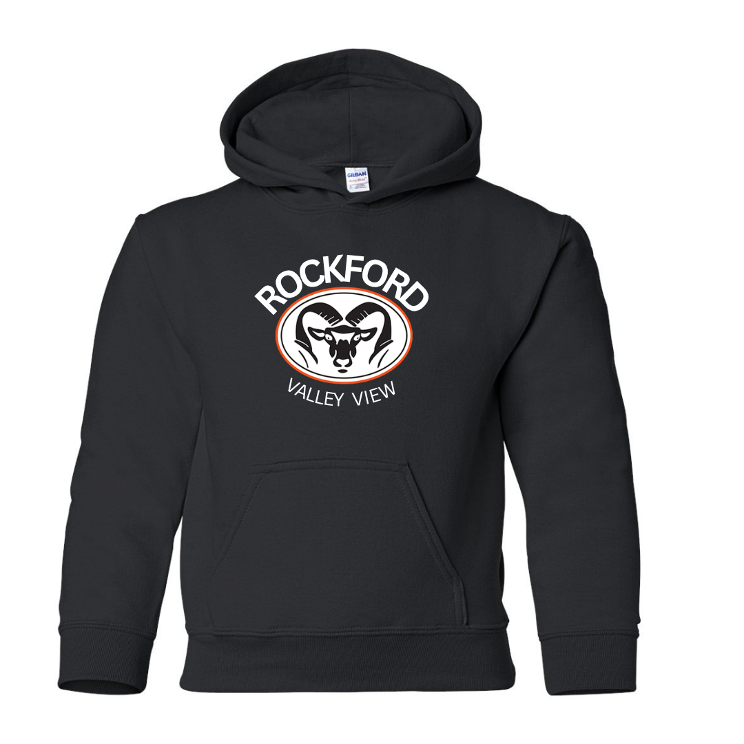 Valley View Youth Hooded Sweatshirt - Black