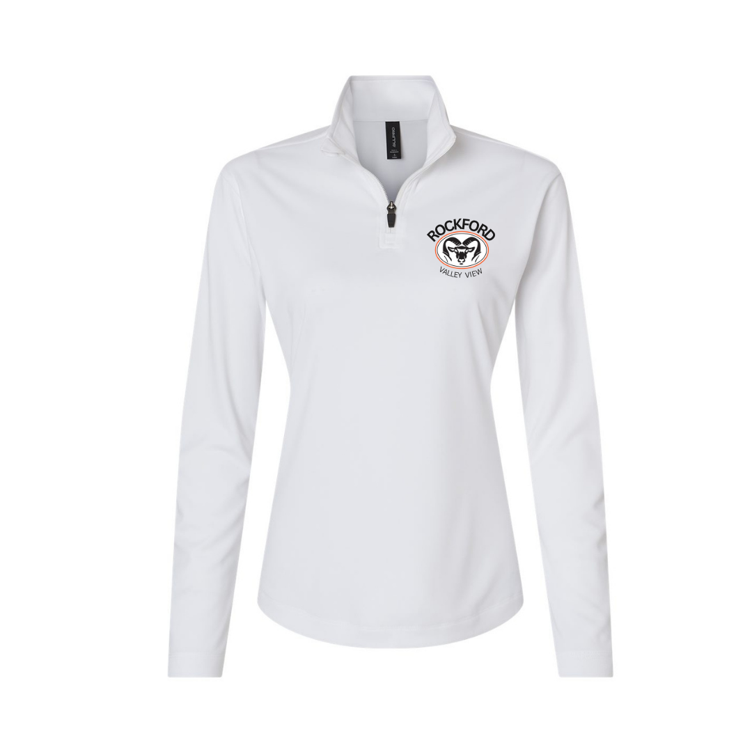 Valley View Women's 3/4 Zip - White