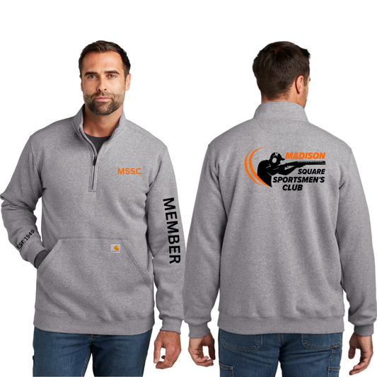 Madison Square Carhartt® Midweight 1/4-Zip Mock Neck Sweatshirt - CT105294