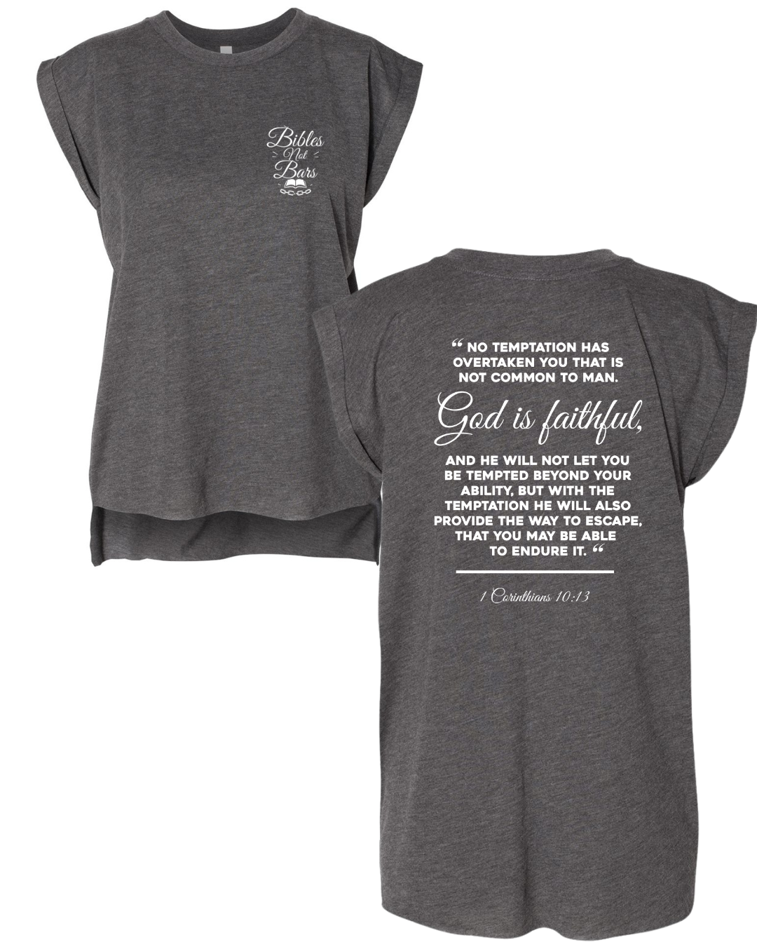 Bibles Not Bars Women's Cuff Tank