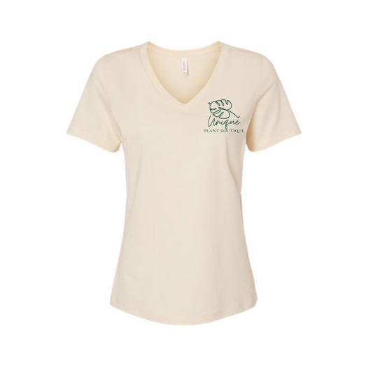 Unique Plant Boutique BELLA + CANVAS - Women’s Relaxed Jersey V-Neck Tee