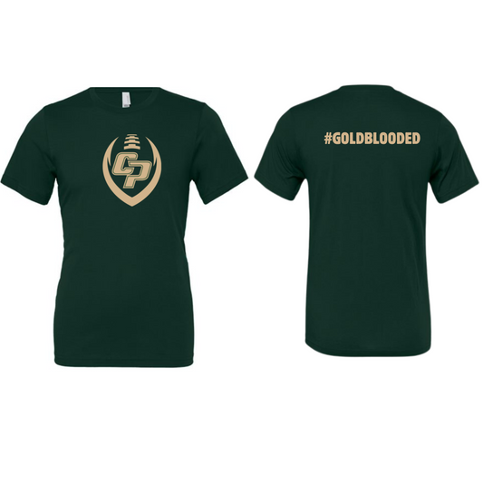 CP Football Youth Gold Blooded Bella and Canvas Tee