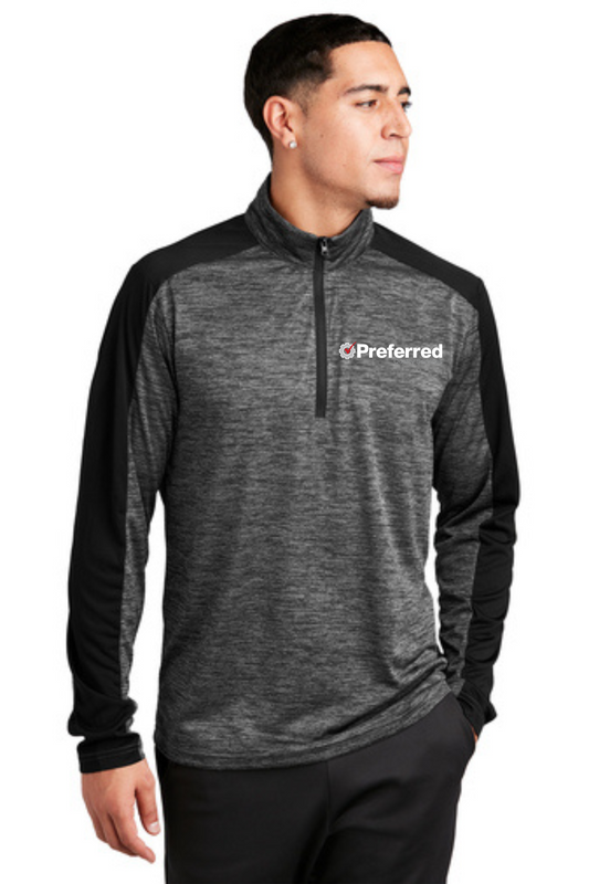 Sport-Tek® PosiCharge® Electric Heather Colorblock 1/4-Zip Pullover