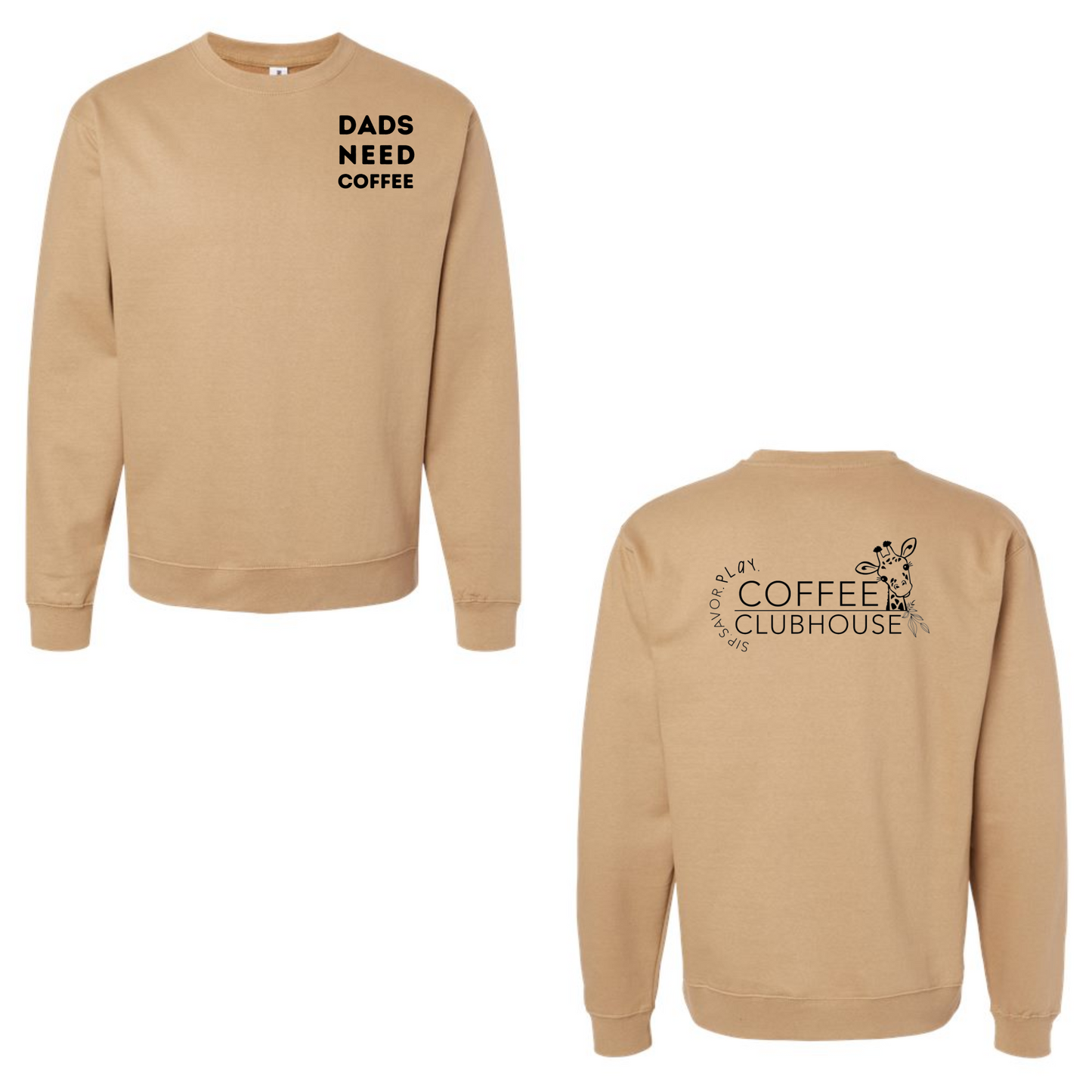 Dads Need Coffee Independent Midweight Crewneck