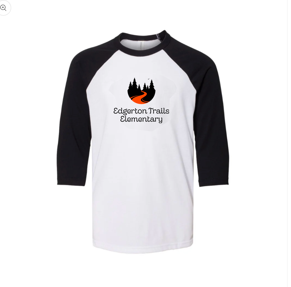 Edgerton Trails Elementary Youth 3/4 Sleeve Baseball Tee