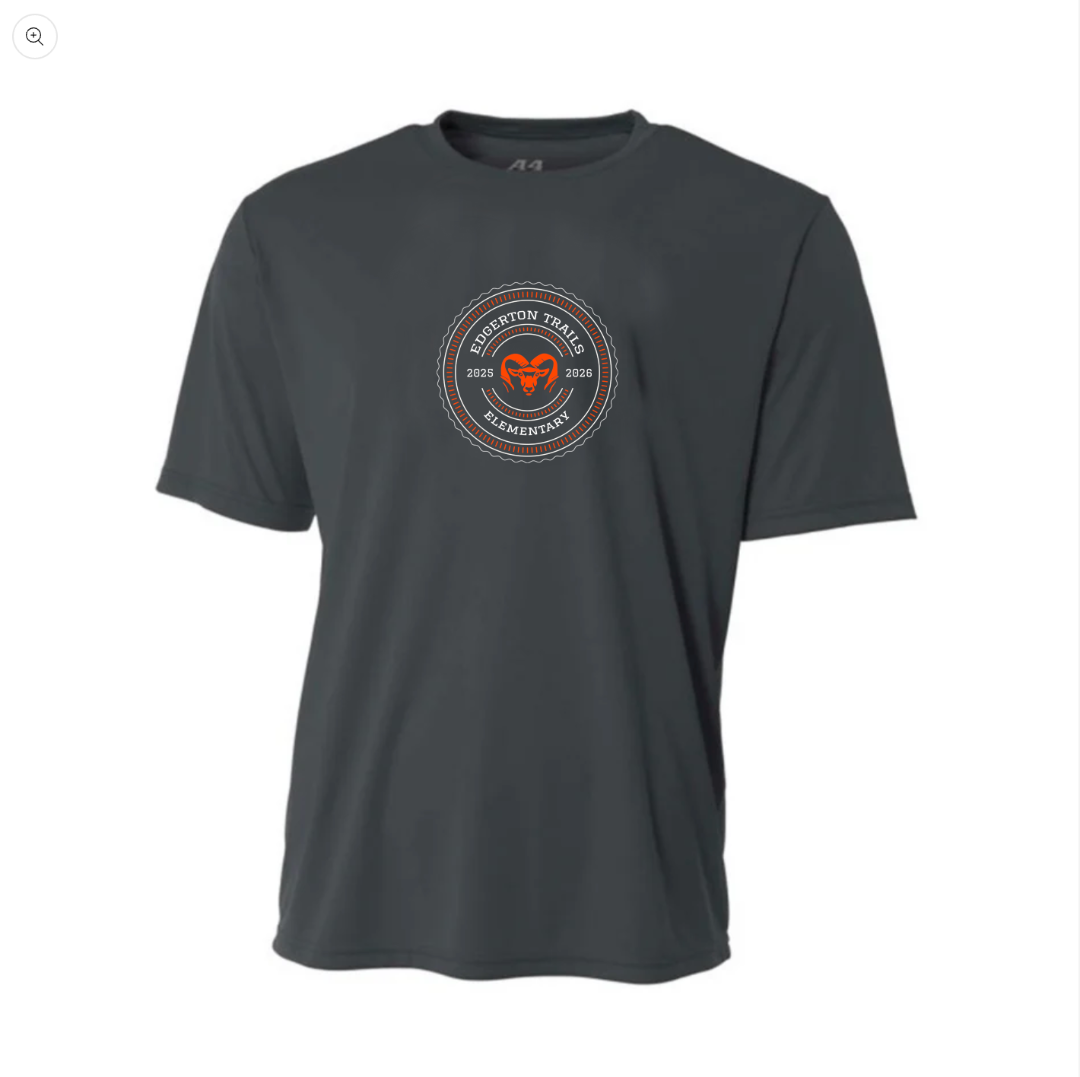 Edgerton Trails Ram Badge Youth Performance Tee