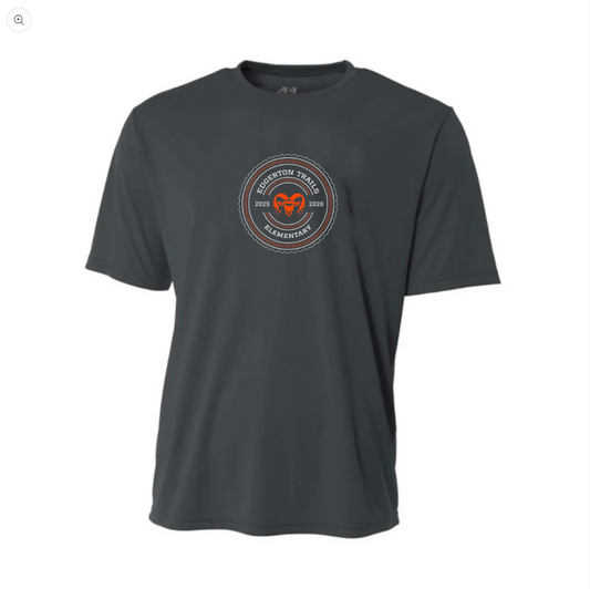 Edgerton Trails Ram Badge Youth Performance Tee