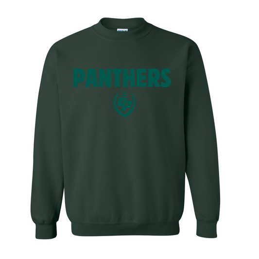 CP Football Panthers Puff Print Gildan Crewneck