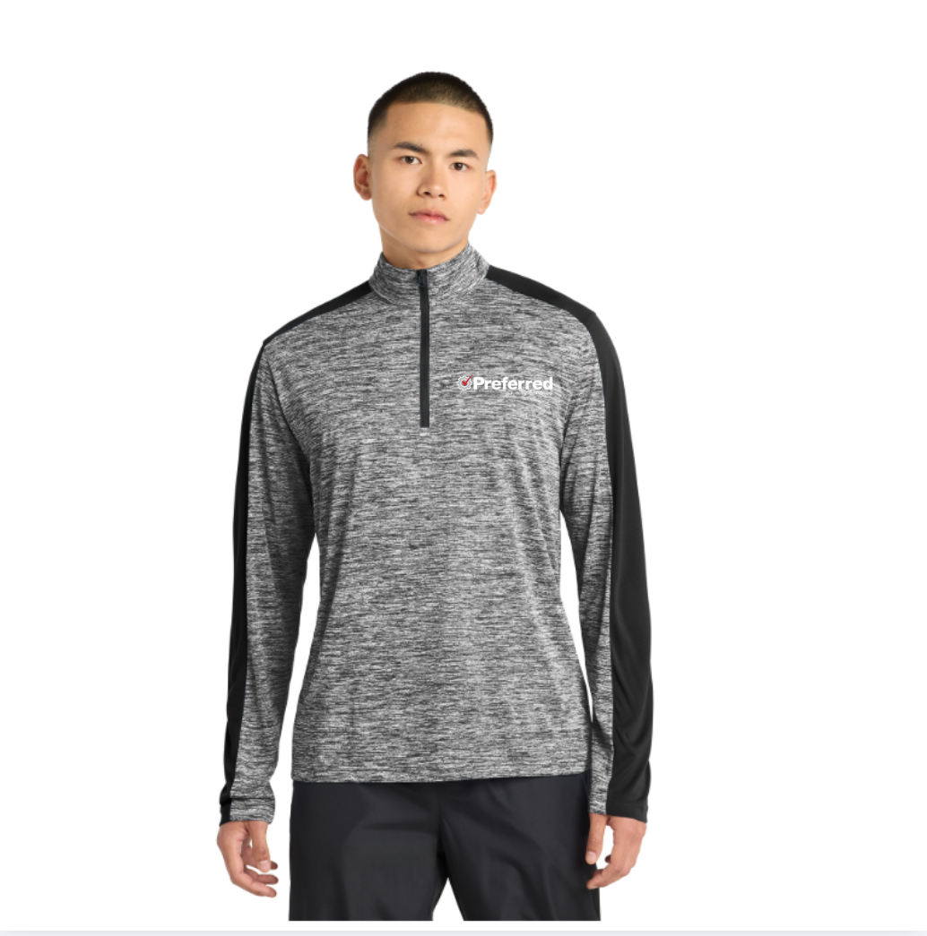 Sport-Tek® PosiCharge® Electric Heather Colorblock 1/4-Zip Pullover