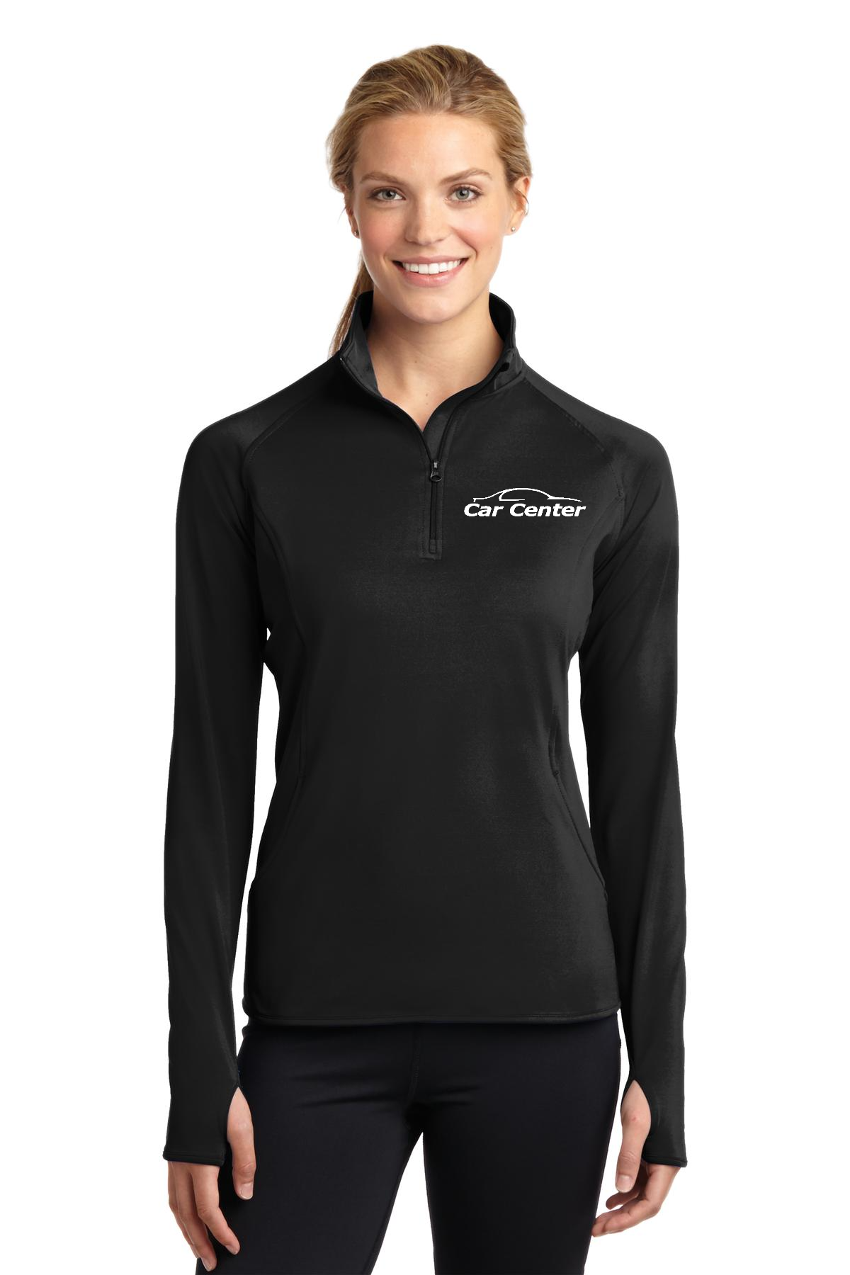 Sport-Tek Ladies Sport-Wick Stretch 1/2-Zip Pullover