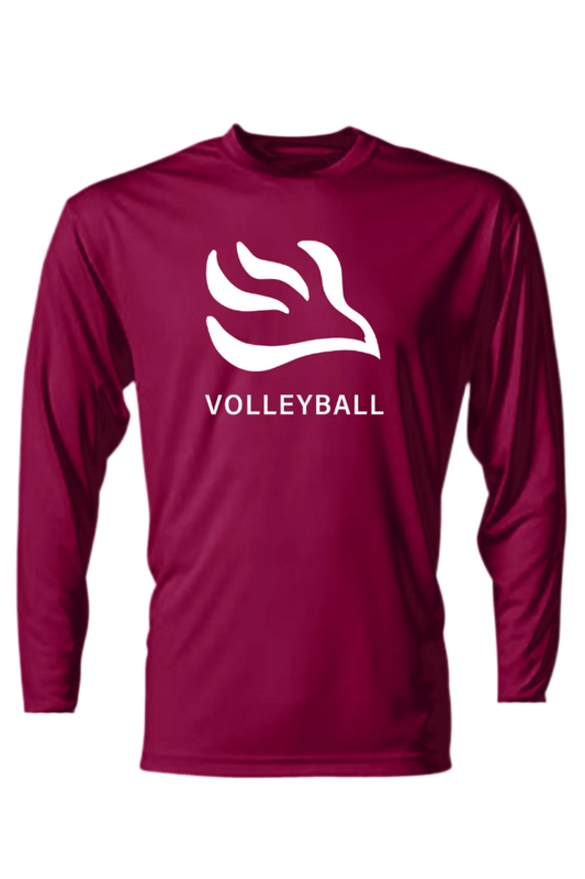 Adult Holy Spirit Volleyball Long Sleeve Moisture Wick T-shirt