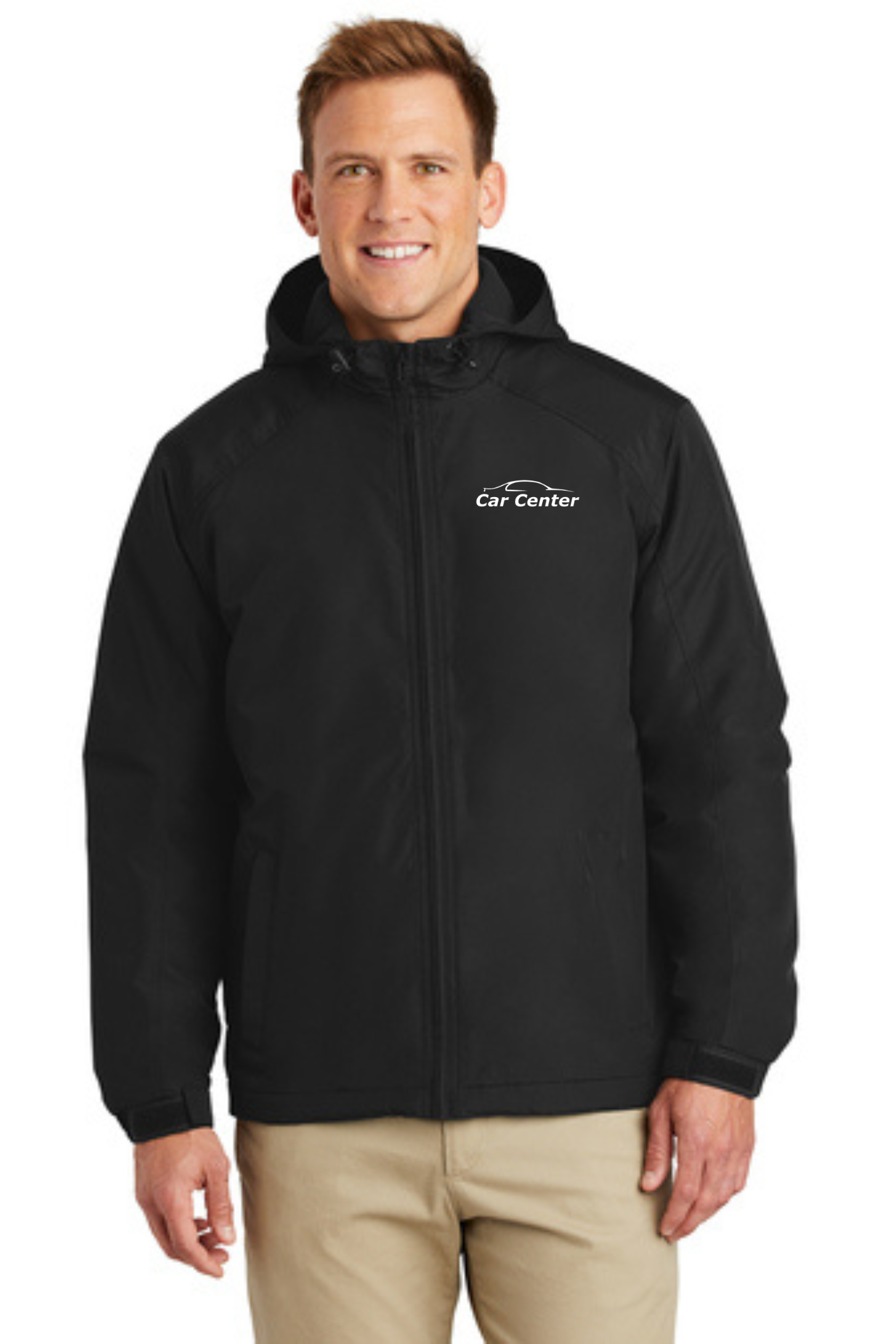 Car Center Port Authority® Hooded Charger Jacket