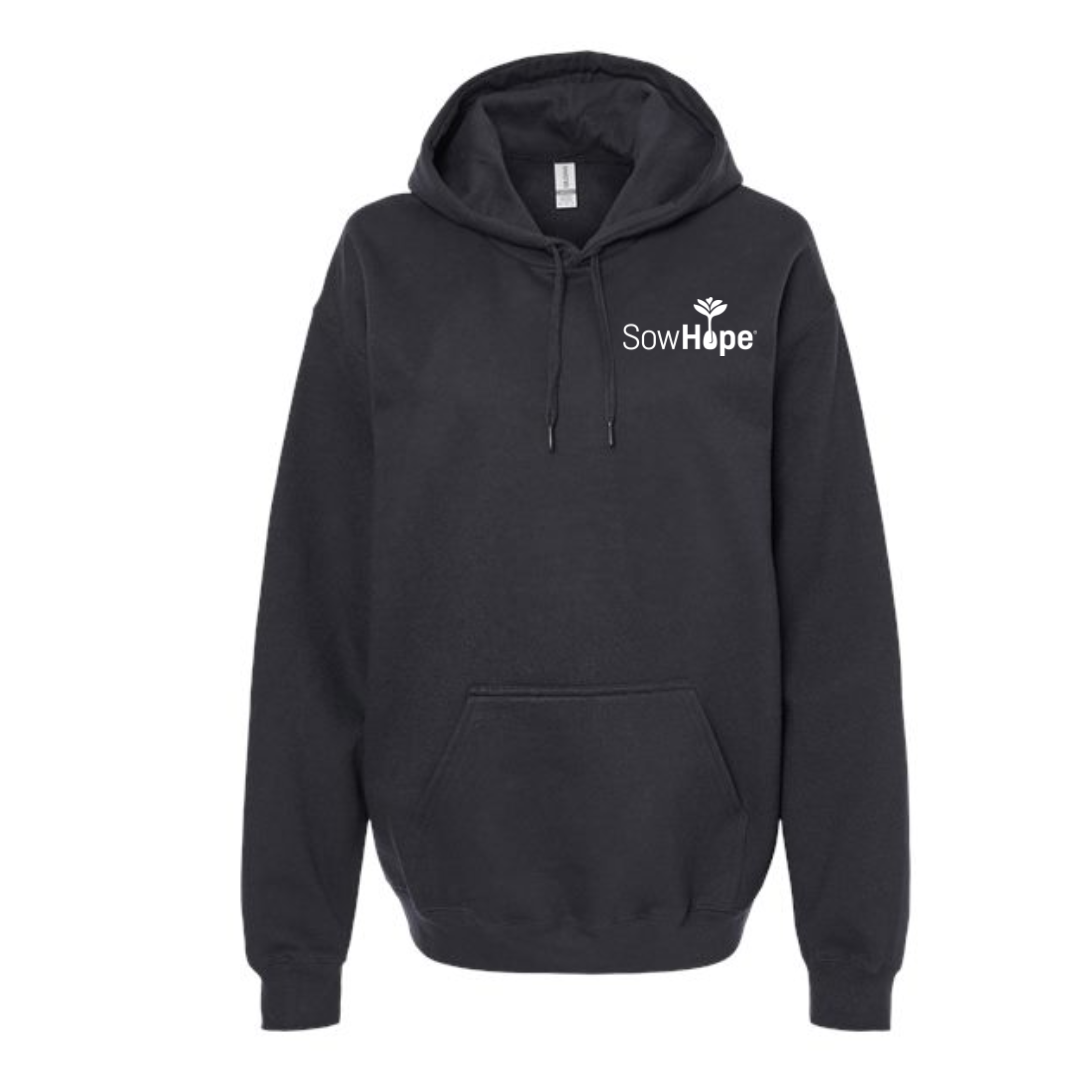 SowHope Simple Pocket Print Hoodie