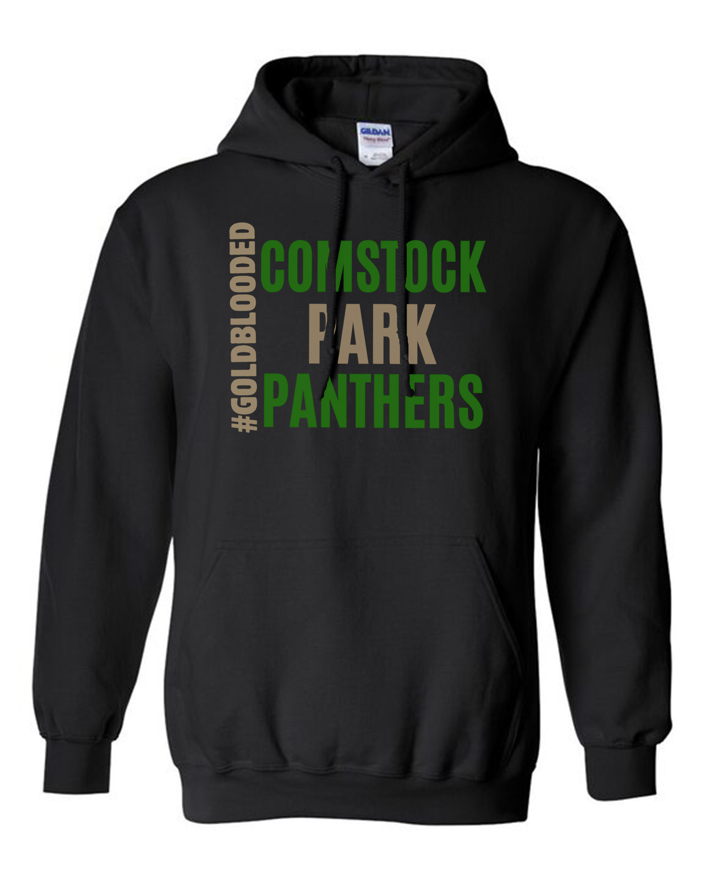 CP Adult #GOLDBLOODED Panthers Gildan Hoodie