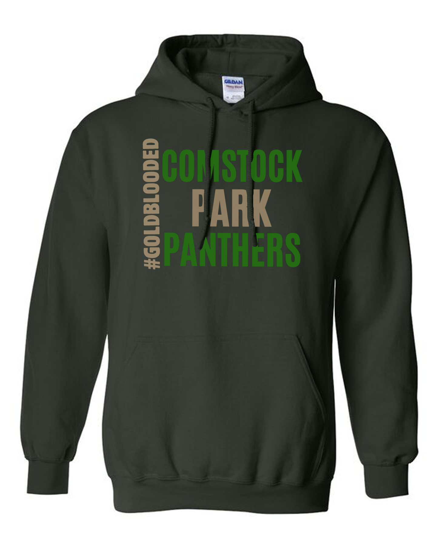 CP Adult #GOLDBLOODED Panthers Gildan Hoodie